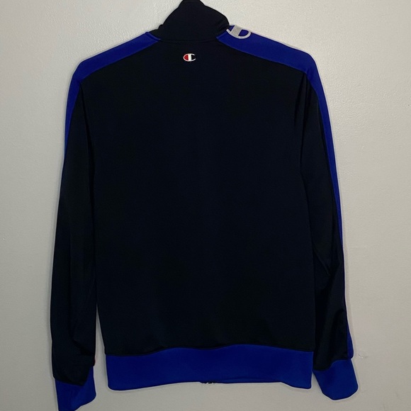 Champion Mens Tricot Champion Taping Track Jacket, Adult, Black - Picture 2 of 3